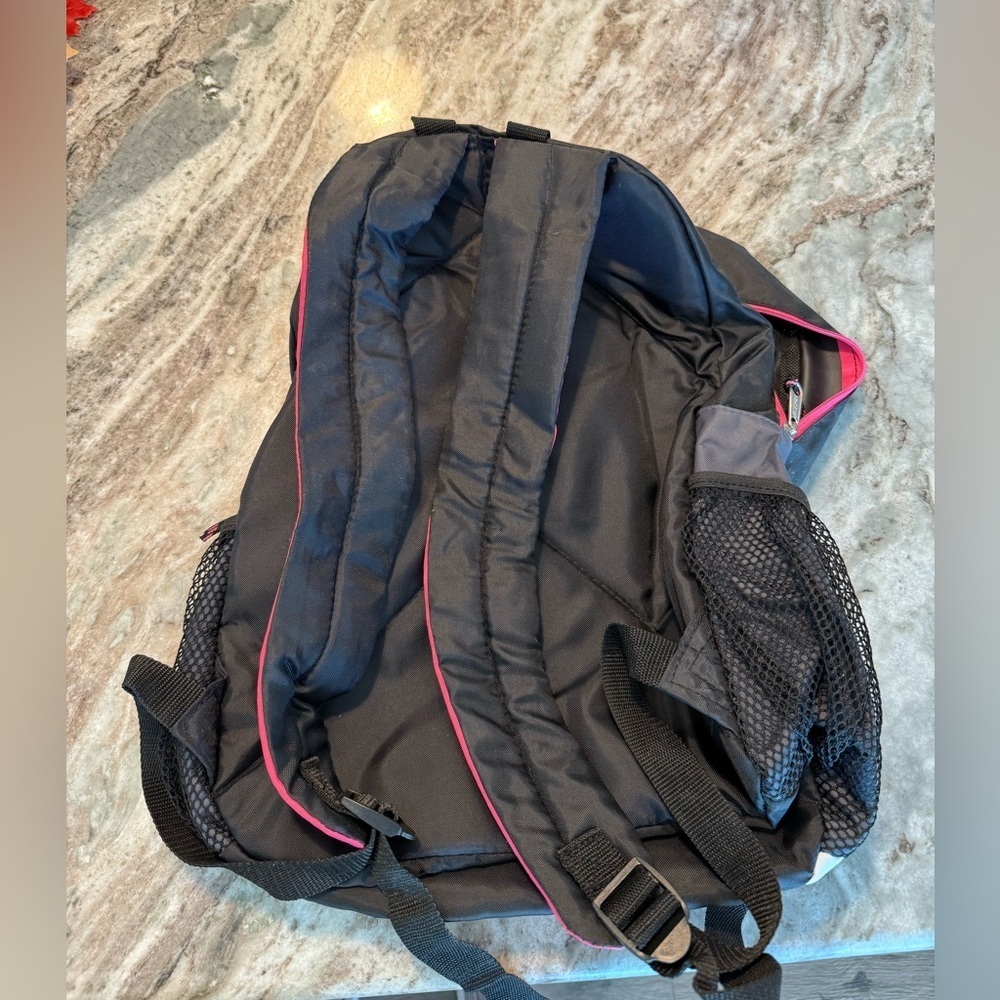 MAKE AN OFFER!
Black and Pink Backpack with Mesh Pockets - Picture 2 of 3